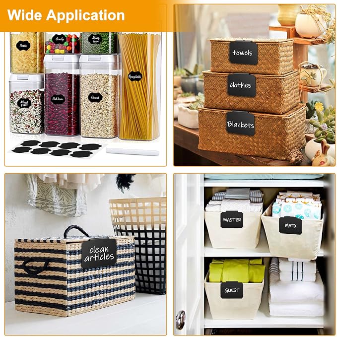 24PCS Basket Labels, Premium Bin Basket Labels Clip On, Pantry Basket Labels - Image 6