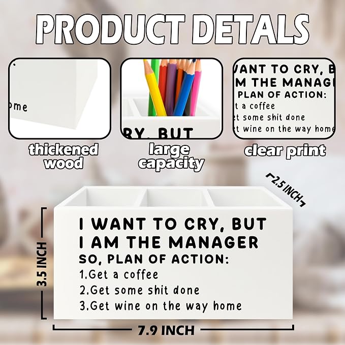 XPH Funny Pen Office Pencil Holder Organizer - Image 7