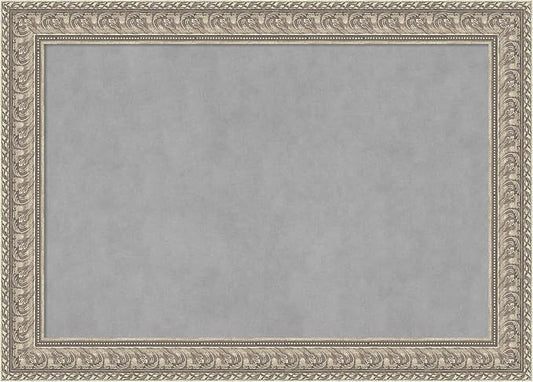 Amanti Art Silver Framed Magnetic Board 31x43 Large Vision Board by AmantiArt