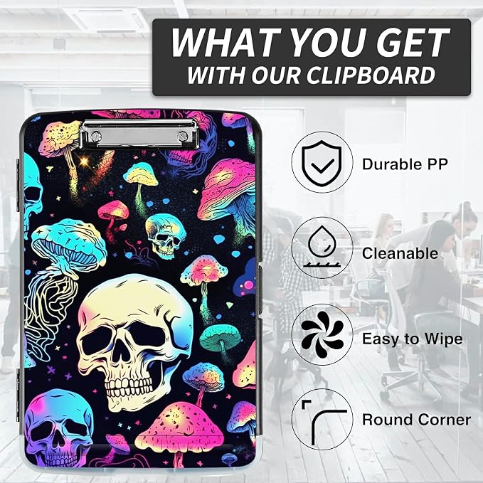 File Clipboard Storage with Pen Holder High Capacity Plastic Nursing Clipboards - Image 4