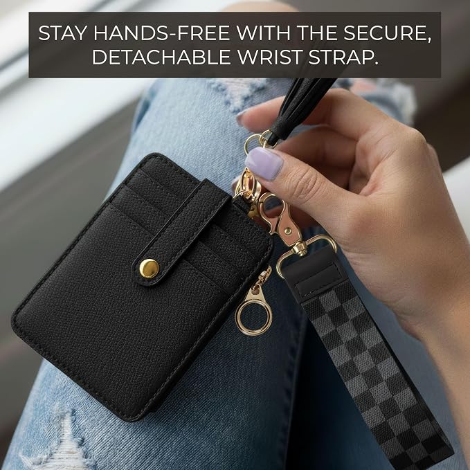 Stylish Wristlet Keychain Wallet - Image 7
