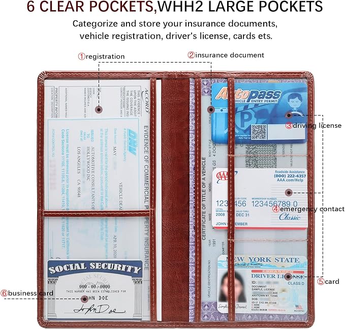 Car Registration and Insurance Card Holder - Image 3