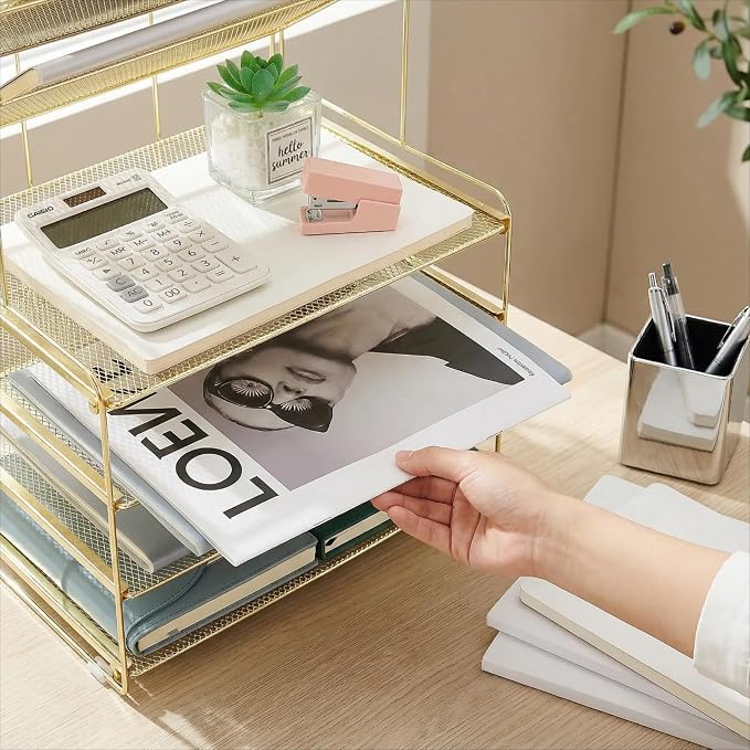 OPNICE Desk Organizer, 6-Tier Letter Tray Paper Organizer, Desktop File - Image 4