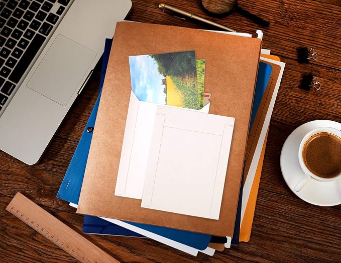 ValBox 6x8 Self Seal Photo Document Mailers 25 Pack Stay Flat White Cardboard - Image 5