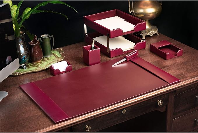 DACASSO Bonded Leather Desk Set - Image 7