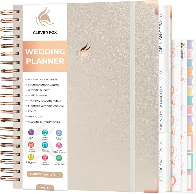 Clever Fox Wedding Planner – Notebook Organizer by CleverFox