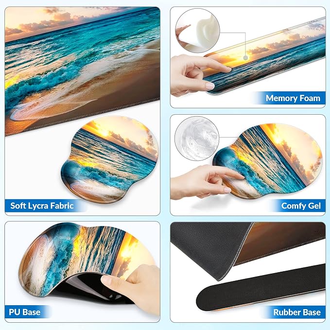 Desk Mat Set + Keyboard and Mouse Pad - Image 5