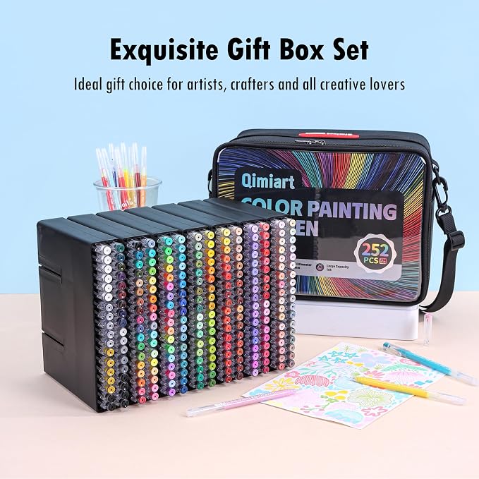 Colored Pen Gift Set, 252 Pack Colorful Gel Pens - Image 2