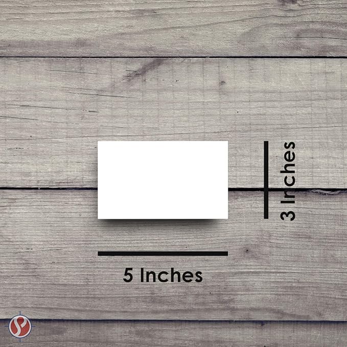 3" x 5" White Memo Pads w/ Chipboard on the Back – Blank White Writing Pads - Image 5
