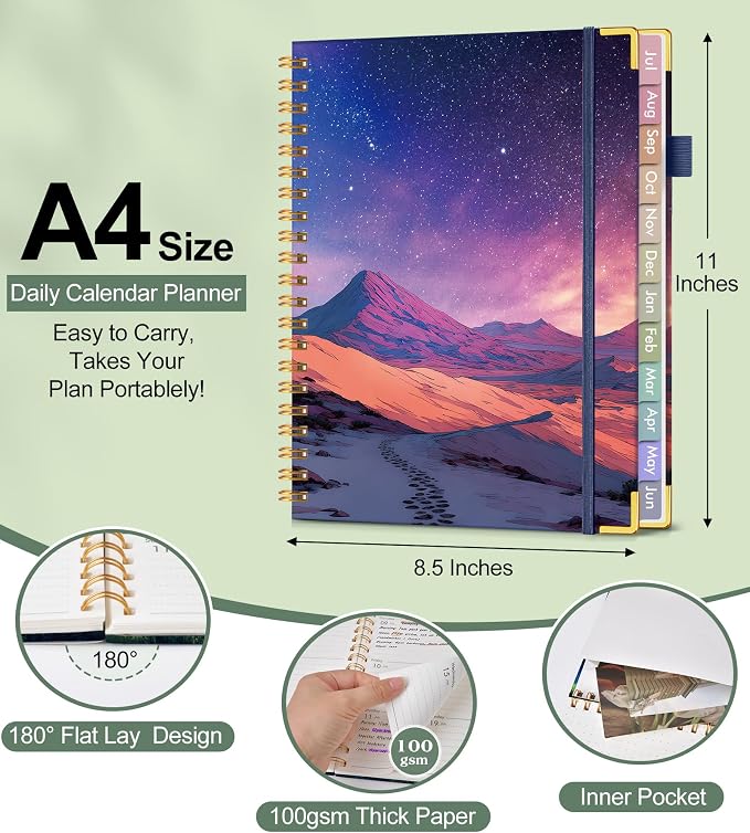 Academic Planner 2026-2027, Hardcover Weekly and Monthly Calendar Planner from - Image 5