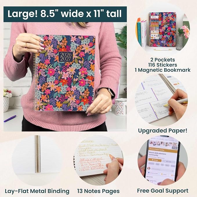 bloom daily planners 2026-2027 Planner 13 Month Academic Year Organizer - Image 5