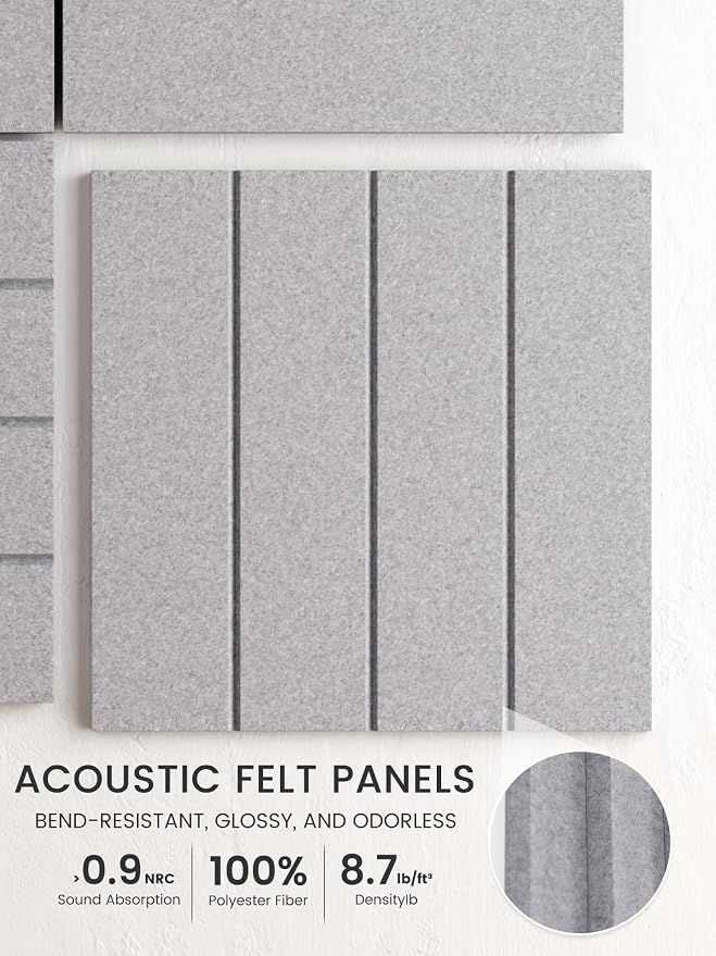 Bumusty Large Cork Board Alternative-48 x 36" Felt Bulletin Board Tiles - Image 3