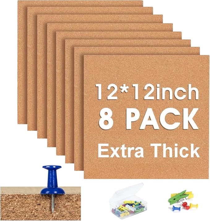 Square Cork Bulletin Board Tiles by SVOPY