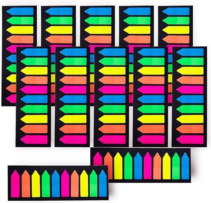 Ericter 2400 Pcs Sticky Tabs Page Markers Sticky Index Tabs, Arrow Flag Tabs by EricterFashionStickyTabs