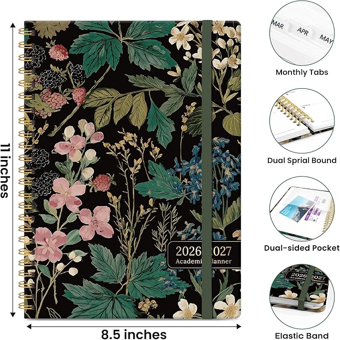 Planner 2026-2027, Hardcover Monthly and Weekly Academic Planner July 2026 - Image 4