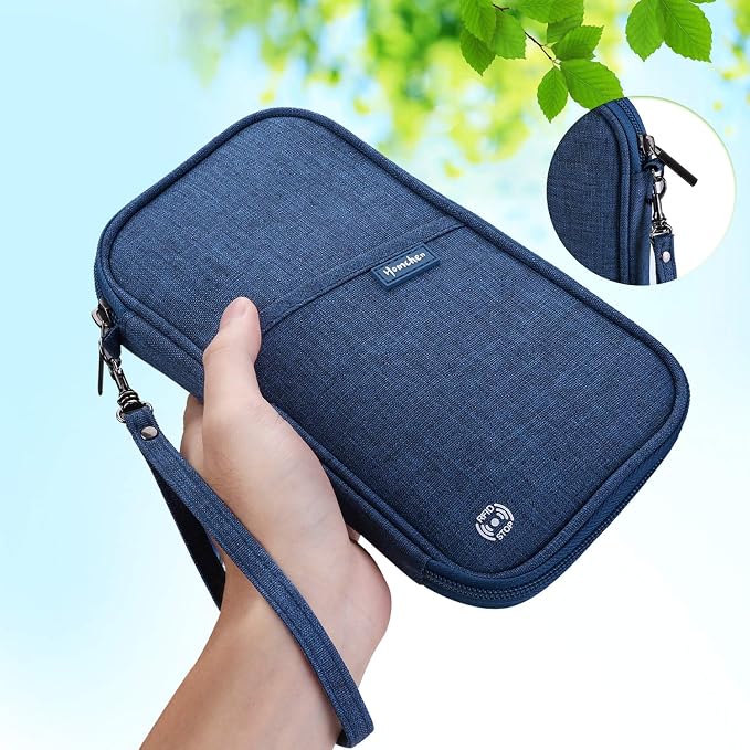 RFID Family Passport Wallet Holder Waterproof, Travel Document Organizer Credit - Image 7