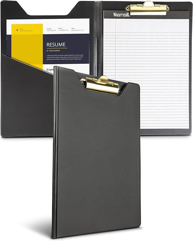 Samsill Value Padfolio with Clipboard and Letter-Size Writing Pad, 9.25 x 13 by Samsill