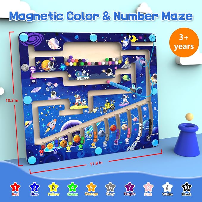 Magnetic Color and Number Maze - Image 4