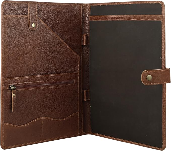 KomalC Leather Portfolio Folder - Image 4