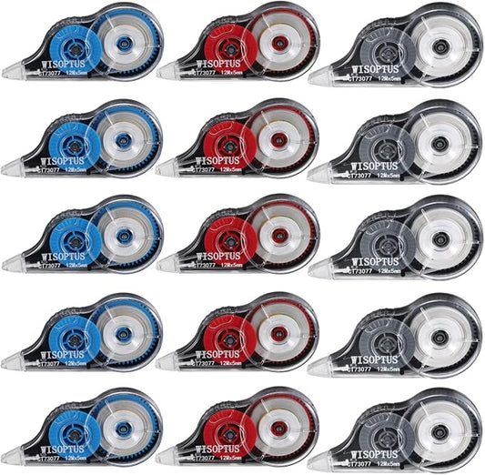 WISOPTUS 15PCS White Correction Tape by WISOPTUS