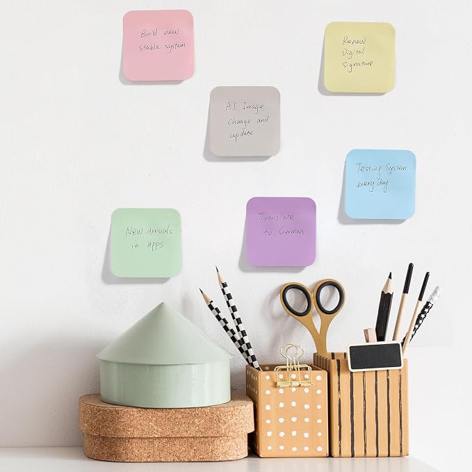 Mr. Pen- Sticky Notes, 12 Pads, 720 Sheets, Pastel Color | Round Corner Sticky - Image 5