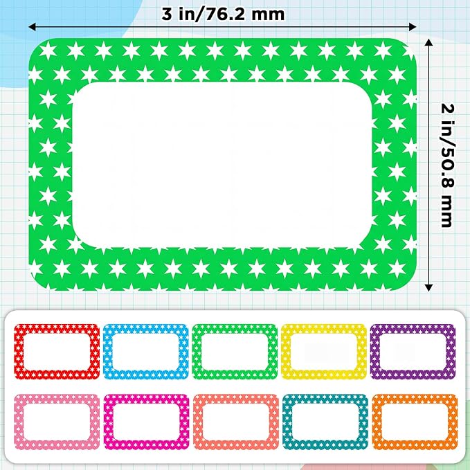 Outus 1000 Pcs Colored Sticker Labels Rolls Rectangular Coding Labels 2 X 3 - Image 5