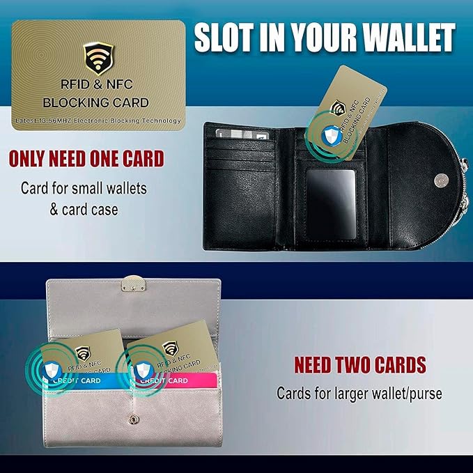 SaiTech IT RFID Blocking Cards, 50 Pack One Card Protects Entire Wallet Purse - Image 7