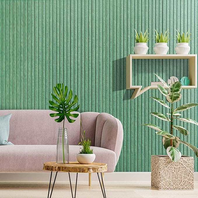 Large Cork Board for Office, 8 Pack Felt Wall Tiles with Slat Wall Paneling and Safe Removable Adhesive Tabs, Felt Bulletin Board Pin Board Cork Boards for Walls (Sage Green)-DeskLoop Office