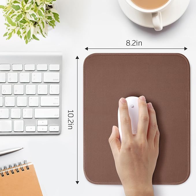 Brown Mouse Pad, 10.2 x 8.2Inch, Non-Slip Waterproof Rubber - Image 3