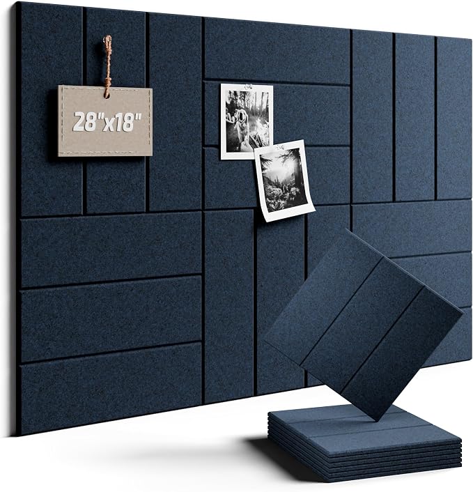 Felt Bulletin Board Tiles -28"x18" by FLUXYNARA