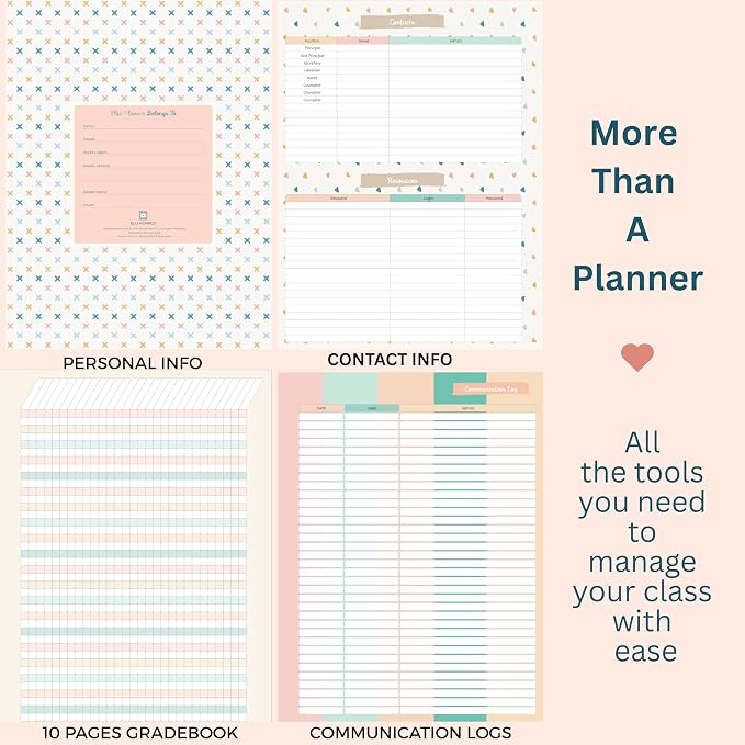 Teacher Planner 2026-2027, Horizontal Lesson Plan Book - Image 5