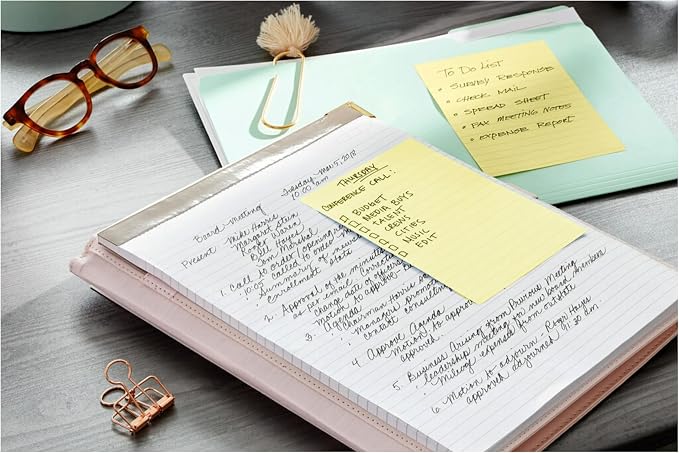 Post-it 100% Lined Recycled Super Sticky Notes, 4 x 6 in, 4 Pads | School - Image 13
