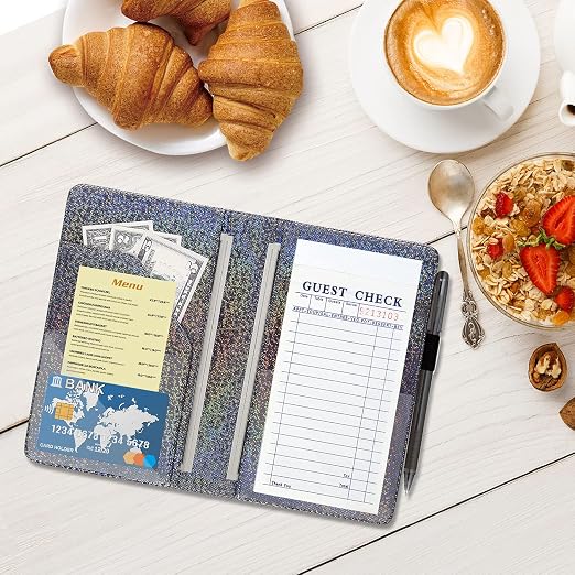 ACdream Server Books for Waitress, Guest Book Note Pad, Cute Pocket Leather - Image 3