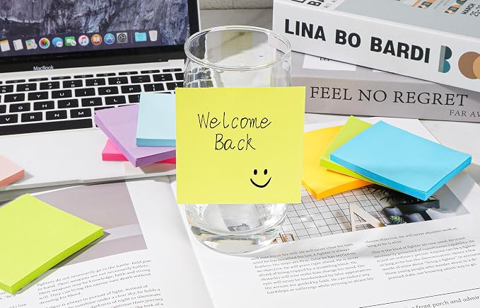 Pop Up Sticky Notes 3x3 Refills, Strong Adhesive Memo Pad Bulk - Image 4