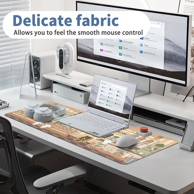 Cute Mouse Pad Large Desk Mat Extended Keyboard Pad Funny XL Mousepad - Image 5
