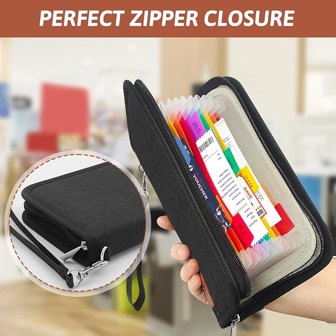 13 Pockets Receipt Coupon Organizer - Image 3