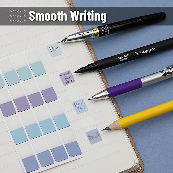 Mr. Pen- Sticky Index Tabs, 480 Pcs, Pastel Sticky Tabs for Notebooks, Page Markers, Page Tabs for Binders, Page Tabs Sticky Tabs for Books, Notebook Tabs, Book Sticky Tabs for Notebooks-DeskLoop Office