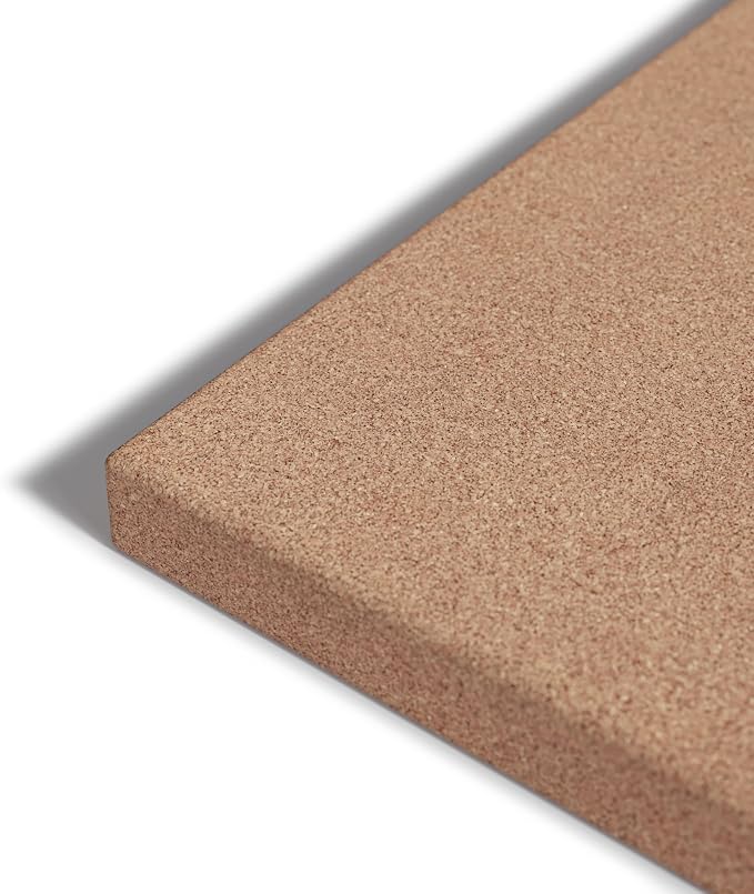U Brands Cork Canvas Bulletin Board, Self Healing, Natural Cork Surface - Image 4