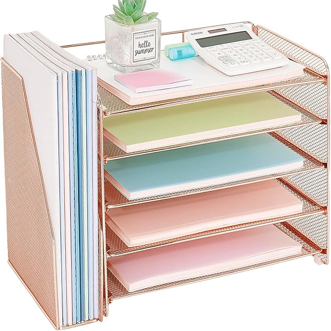 OPNICE Desk Organizer, 5-Tier Paper Organizer Letter Tray by OPNICE