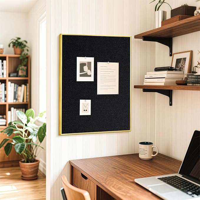 Fabric Bulletin Board, Upgraded Canvas Surface, Wall Mounted, - Image 9