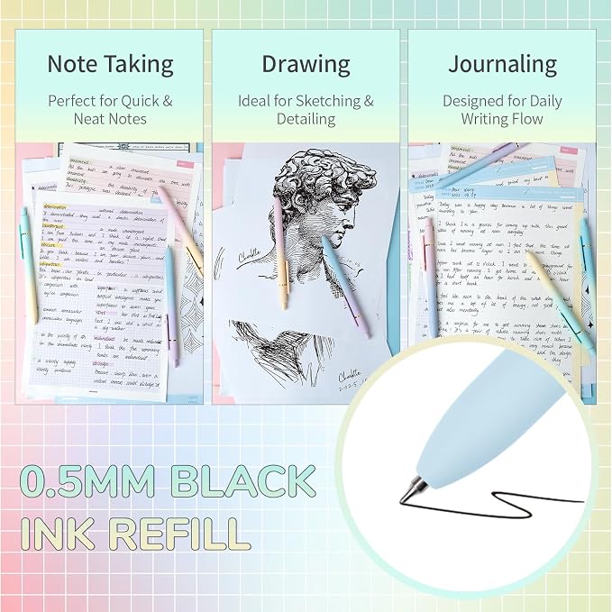 YOXMJDB Gel Pens, High-End Series 0.5mm Black Ink Pens - Image 3
