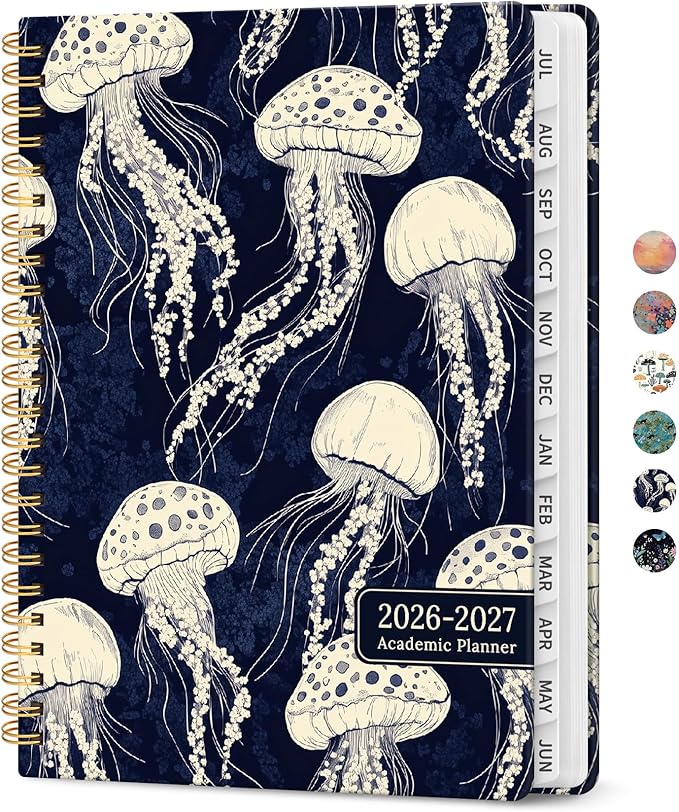 Planner 2026-2027, Academic Year Weekly and Monthly Calender Planner, from Jul by Taja