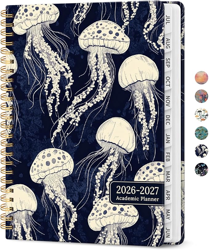 Planner 2026-2027, Academic Year Weekly and Monthly Calender Planner, from Jul by Taja