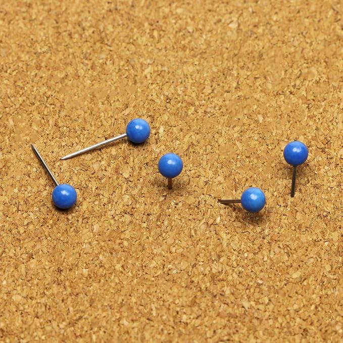 Tupalizy 1/8 Inch Small Round Ball Head Decorative Push Pins Map Thumb Tacks - Image 2