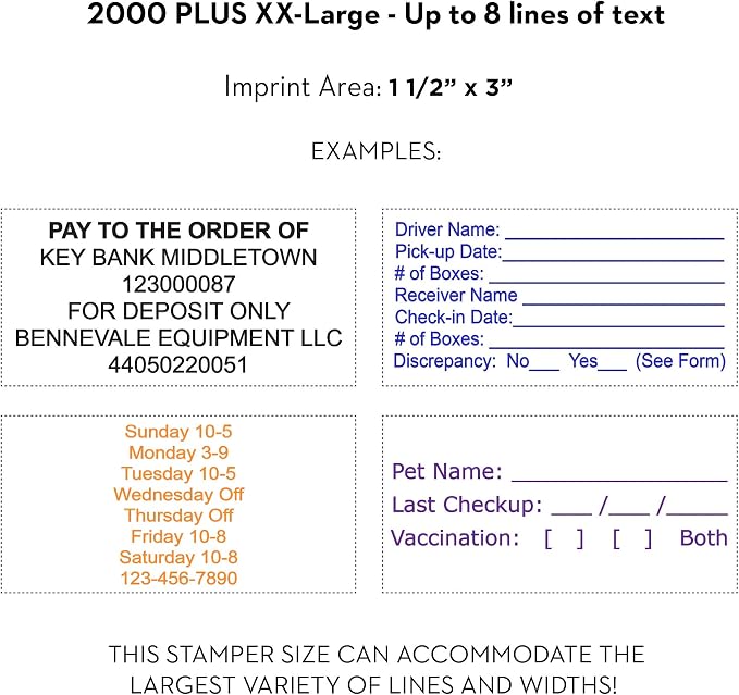 COLOP XXL Size Self Inking Custom Signature Stamp - Image 2