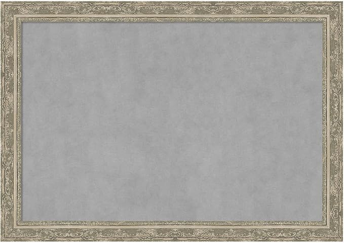 Amanti Art Silver Framed Magnetic Board 28x40 Large Vision Board by AmantiArt
