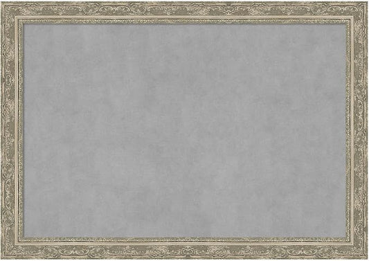 Amanti Art Silver Framed Magnetic Board 28x40 Large Vision Board by AmantiArt