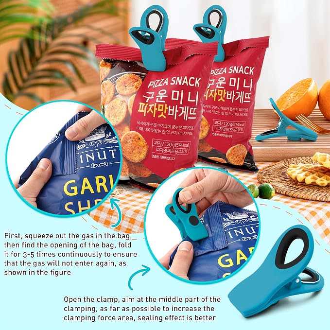 FINDMAG Chip Clips Bag Clips, 12 Pack Bag Clip - Image 4
