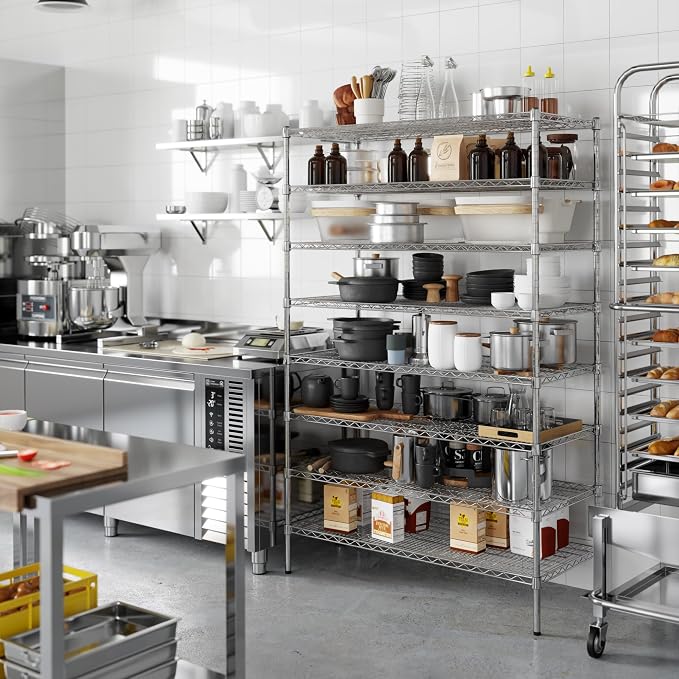 Regal Altair 21" Deep x 48" Wide x 74" Height Wire Shelving Kit | 8-Tier | NSF - Image 2