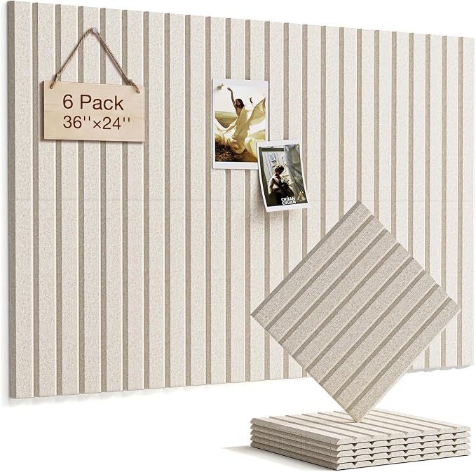 Felt Bulletin Board 36"×24" Cork Board by Woovio